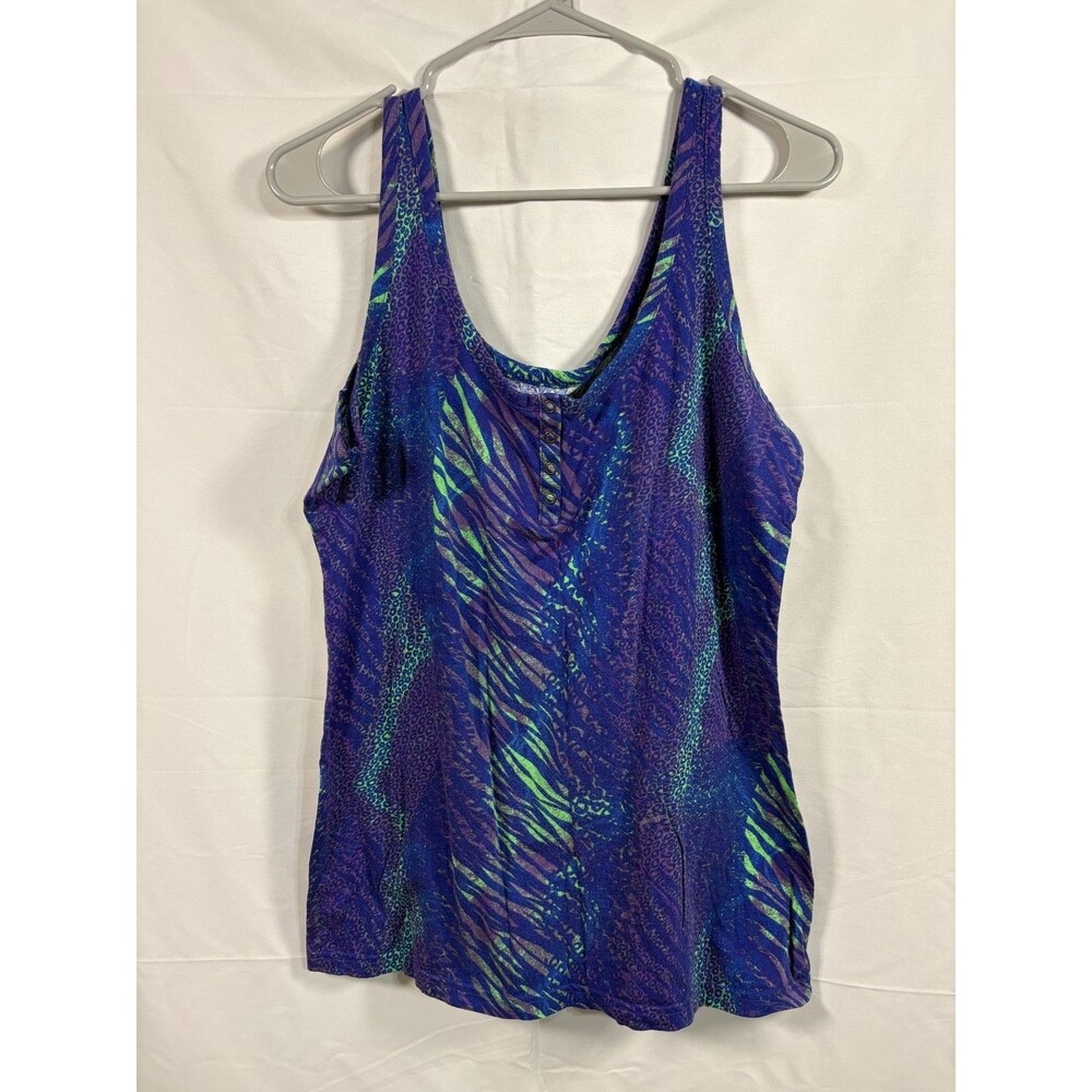 Women's OCEAN PACIFIC 90's Theme Tank Top - Size X-large (15-17)